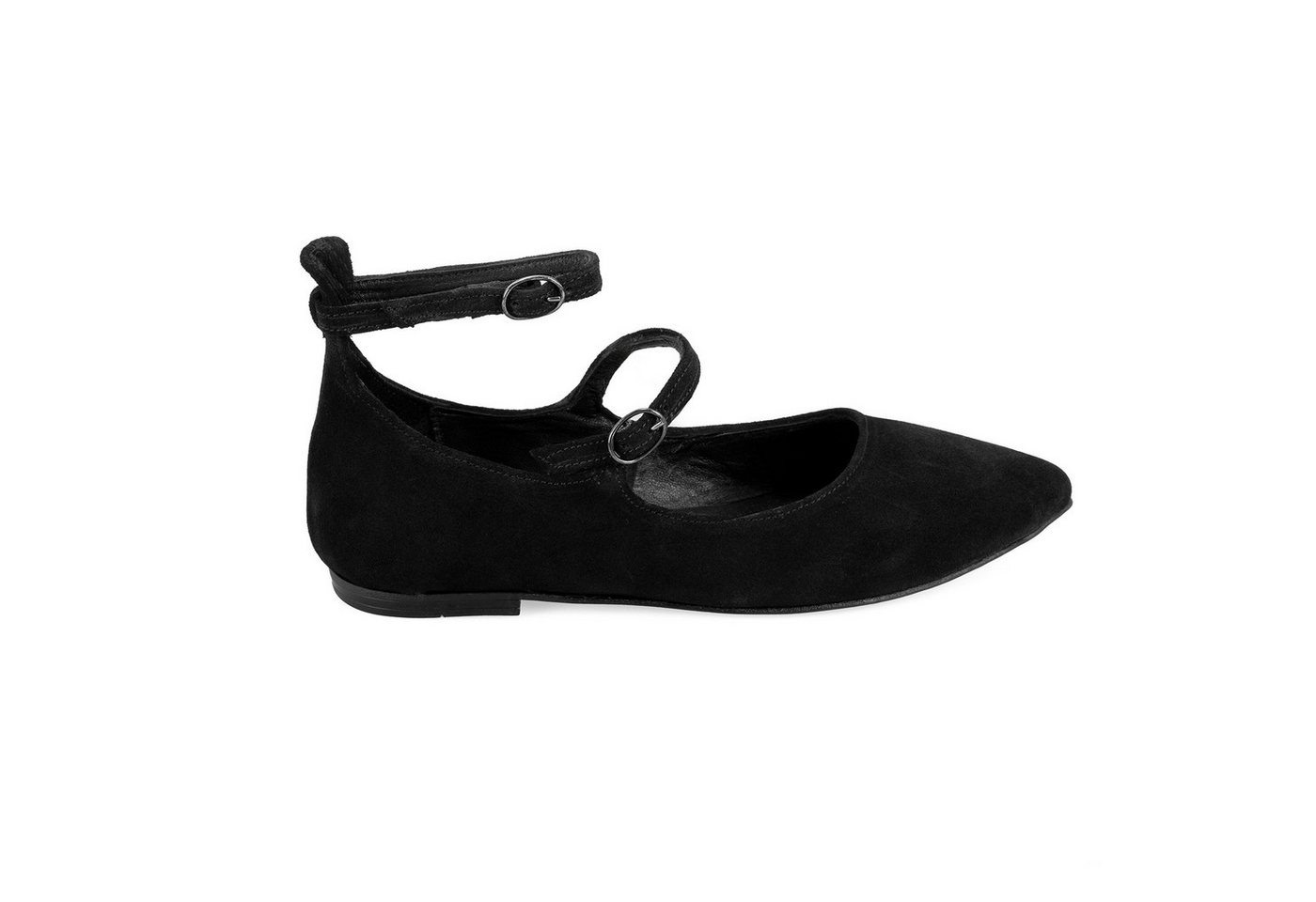 Desa Damen-Ballerinas aus Wildleder – Flacher Absatz, atmungsaktiv Ballerina von Desa