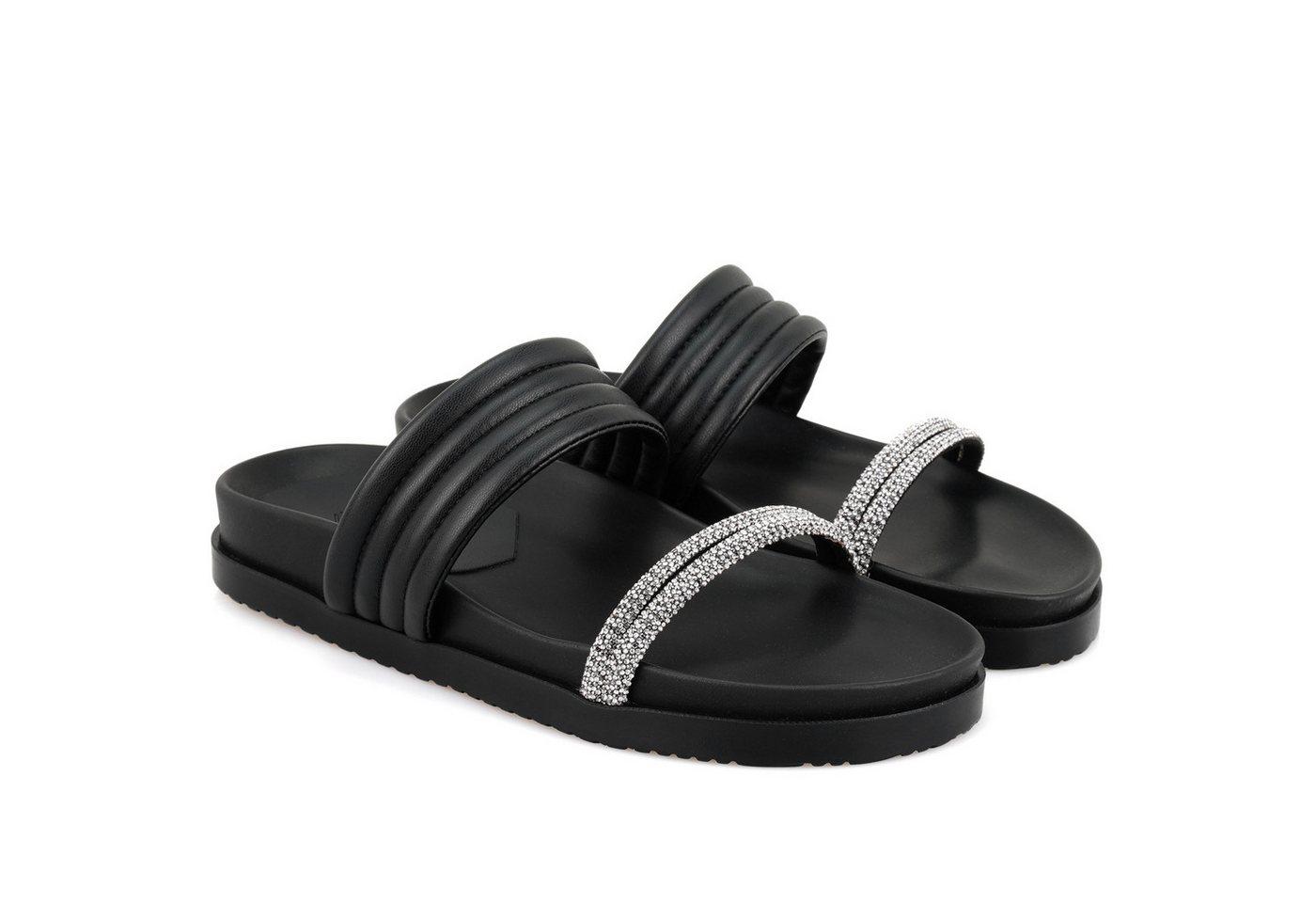 Desa Damen-Lederpantoffeln – Synthetiksohle, Blockabsatz, atmungsaktiv Slipper von Desa