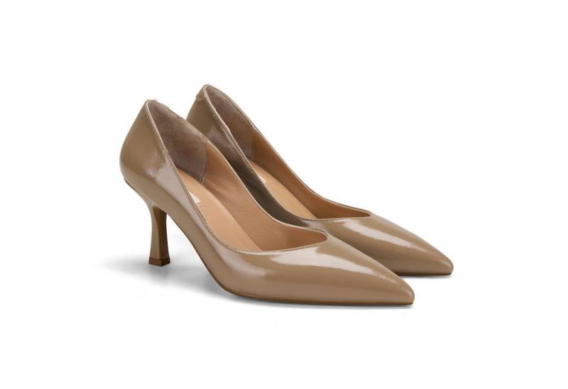 Desa Damen-Lederpantoletten – 7 cm Stilettoabsatz, spitze Zehenpartie, atm Loafer von Desa