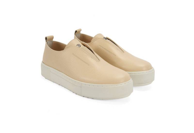 Desa Damen-Lederpantoletten – Elastischer Verschluss, flacher Absatz Loafer von Desa