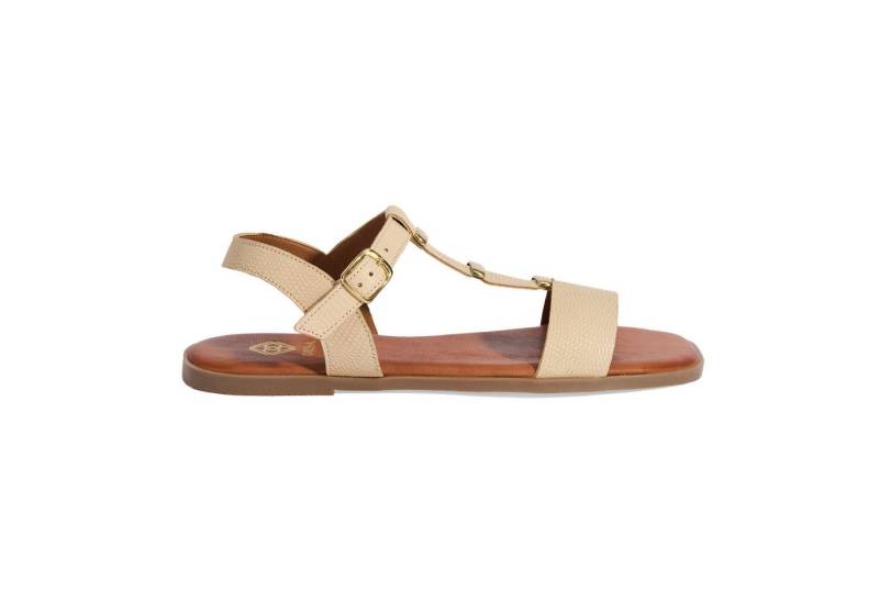 Desa Damen-Ledersandalen – Flacher Absatz, Schnallenverschluss Slipper von Desa