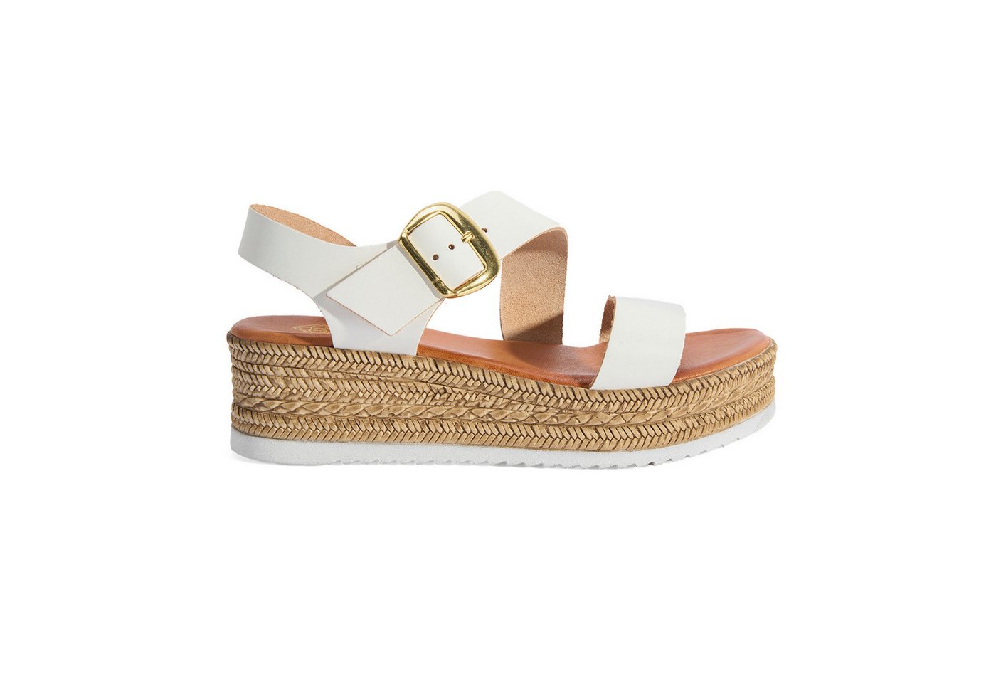 Desa Damen-Ledersandalen – Keilabsatz, Schnallenverschluss Slipper von Desa