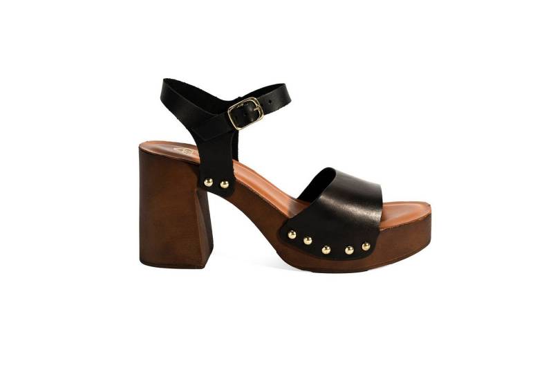 Desa Damen-Ledersandalen – Plateauabsatz, Schnallenverschluss Slipper von Desa