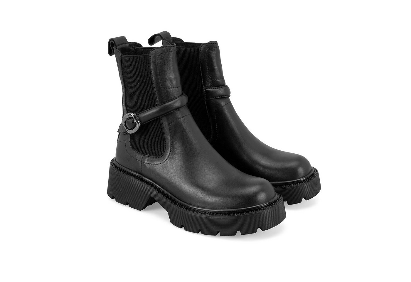 Desa Damen-Lederstiefel – Flacher Absatz, nicht atmungsaktiv Stiefel von Desa