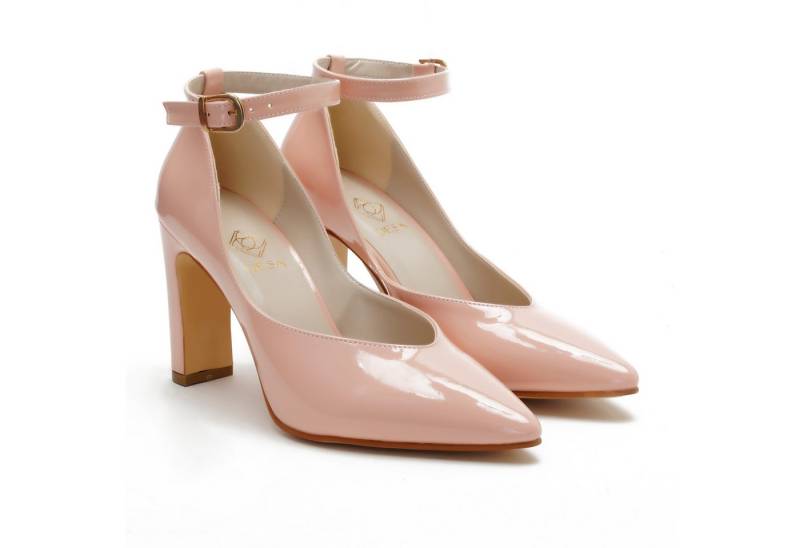 Desa Damen-Pumps aus Kunstleder – Stilettoabsatz, Kunststoffsohle Pumps von Desa