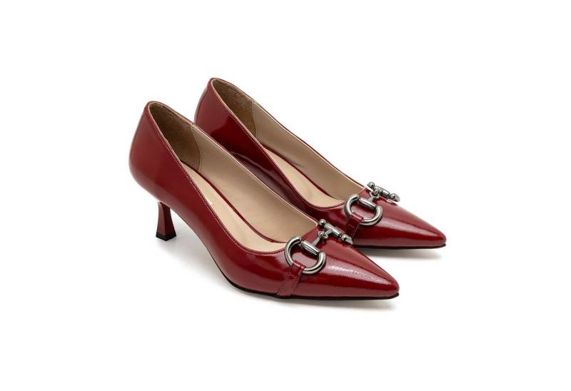 Desa Damen-Pumps aus Kunstleder im klassischen Stiletto-Stiletto-Look, Kun Pumps von Desa