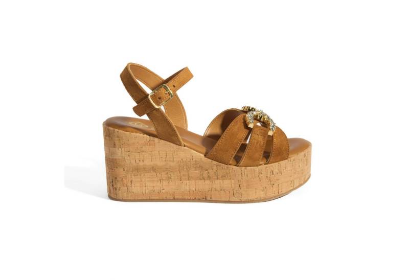 Desa Desa Damen-Sandalen – Obermaterial aus Wildleder, Futter aus Kunstlede Slipper von Desa