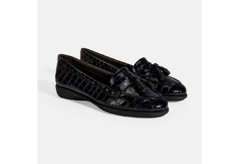 Desa Damen-Slipper – Obermaterial aus Lackleder, Quastenverzierung, zum Hi Loafer von Desa