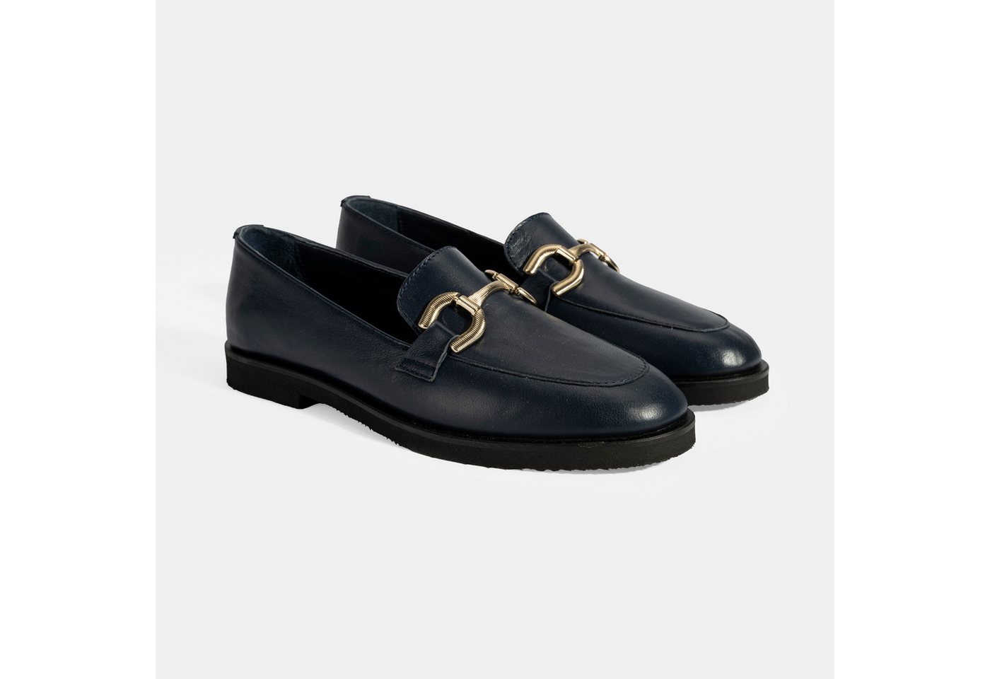 Desa Damen-Slipper – Obermaterial aus Leder, zum Hineinschlüpfen, bequeme Loafer von Desa