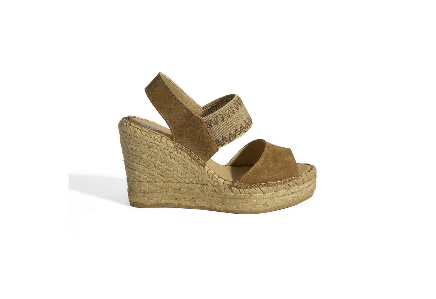 Desa Desa Damen-Slipper – Obermaterial aus Wildleder, Lederfutter, Keilabsa Loafer von Desa