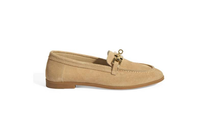 Desa Damen-Slipper aus Wildleder – Flacher Absatz, ohne Verschluss Loafer von Desa