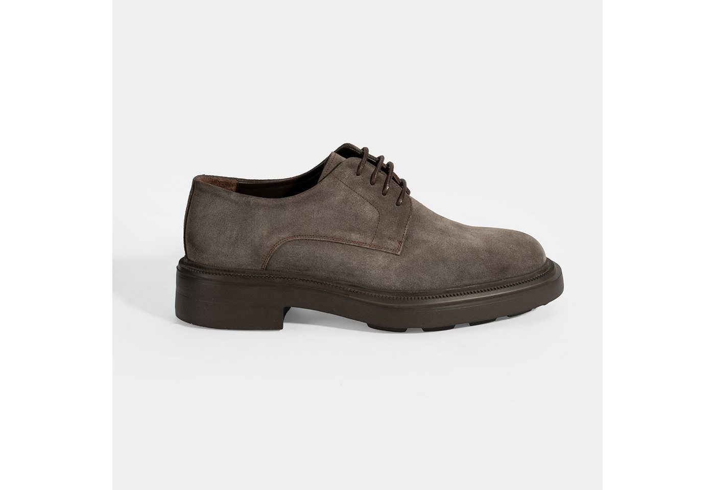 Desa Herren-Freizeitschuhe aus Leder mit Schnürung – Schlupfschuh, flacher Loafer von Desa