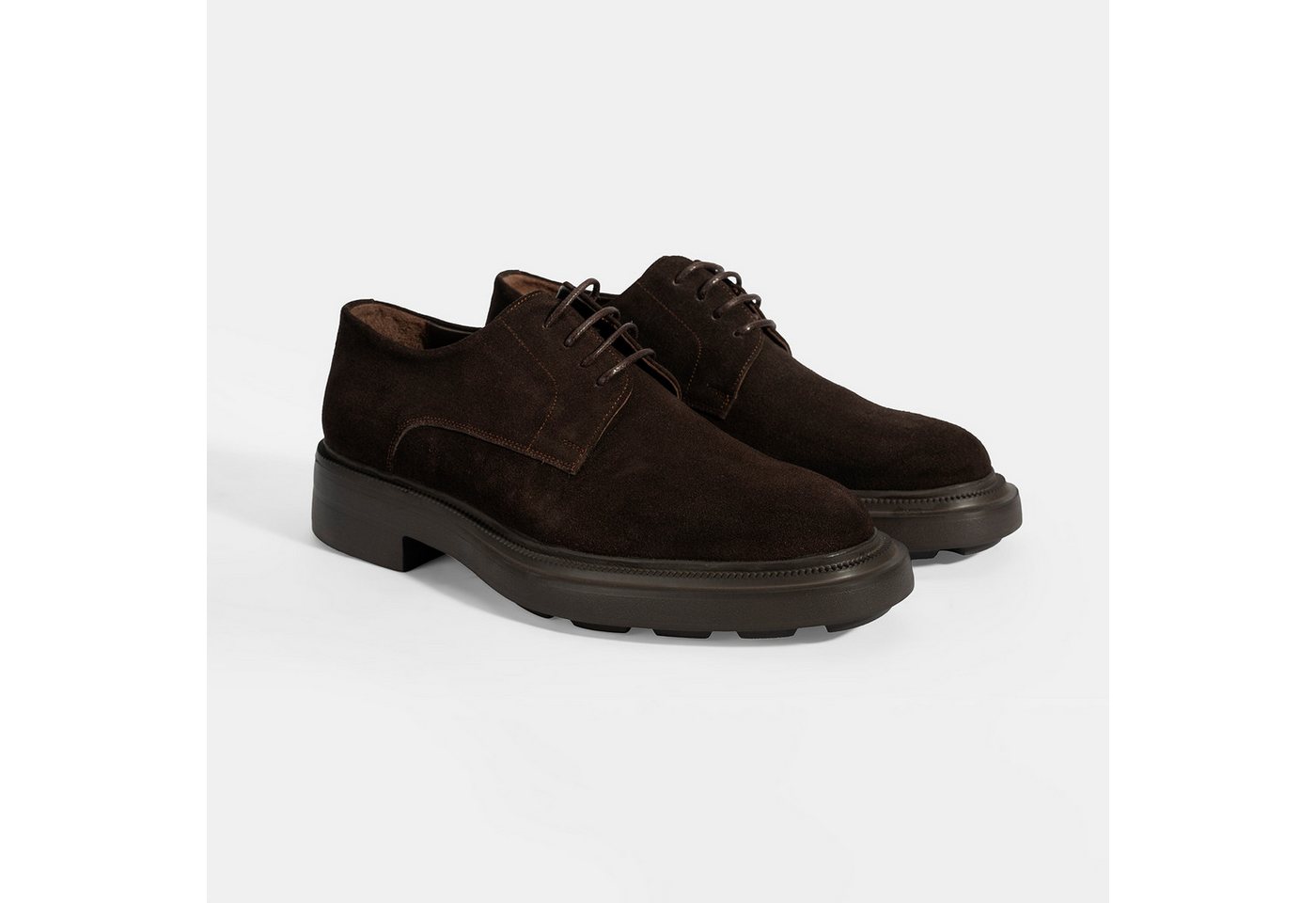 Desa Herren-Freizeitschuhe aus Leder mit Schnürung – Schlupfschuh, flacher Loafer von Desa