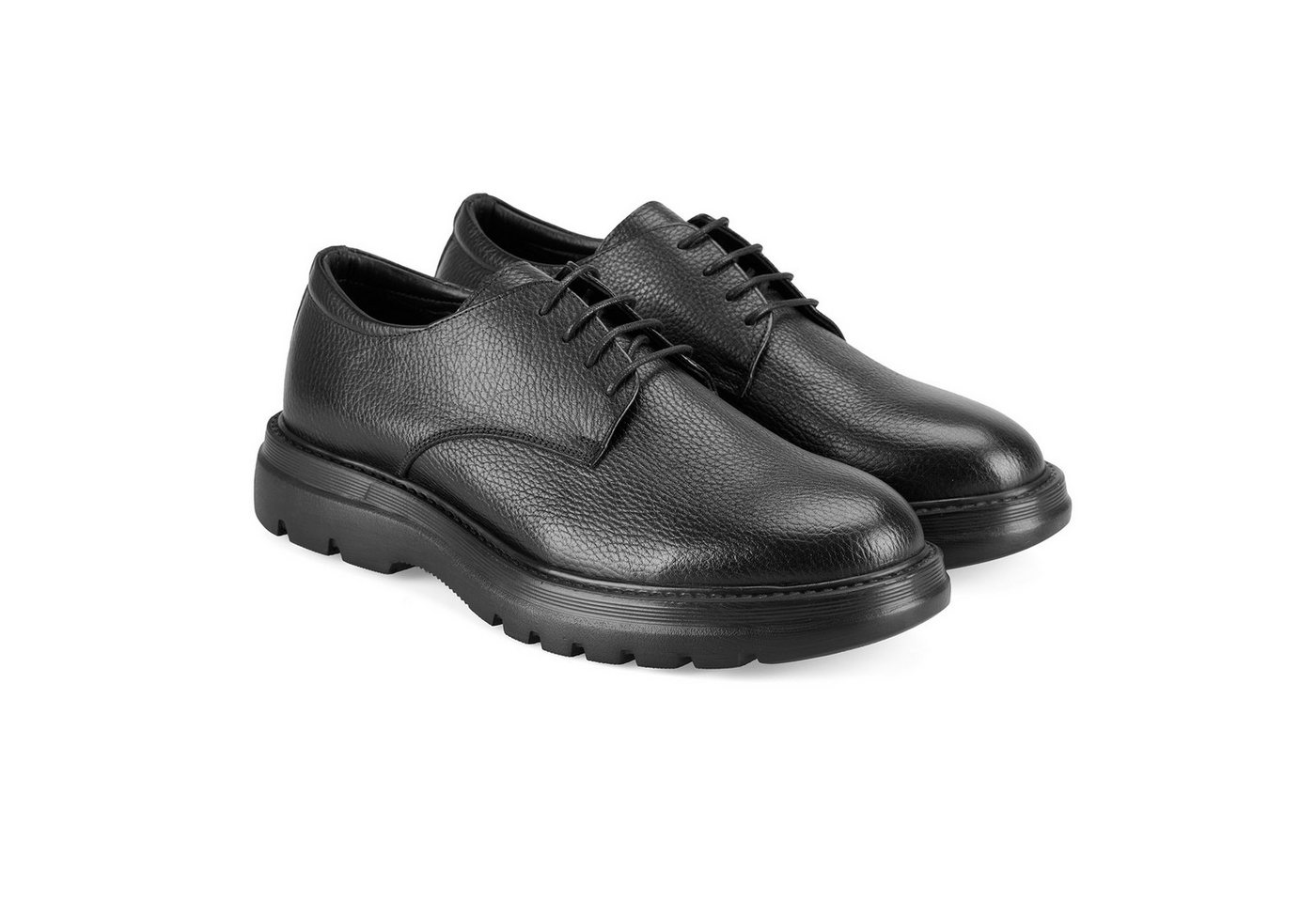 Desa Herren-Freizeitschuhe aus Leder mit Schnürung – Synthetiksohle, flach Loafer von Desa