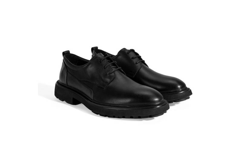 Desa Herren-Freizeitschuhe mit Schnürung – Obermaterial aus Leder, flacher Loafer von Desa