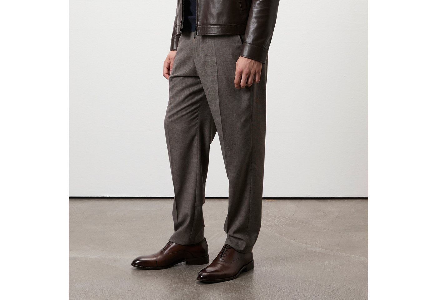 Desa Herren-Lederslipper – Flacher Absatz, atmungsaktiv Loafer von Desa