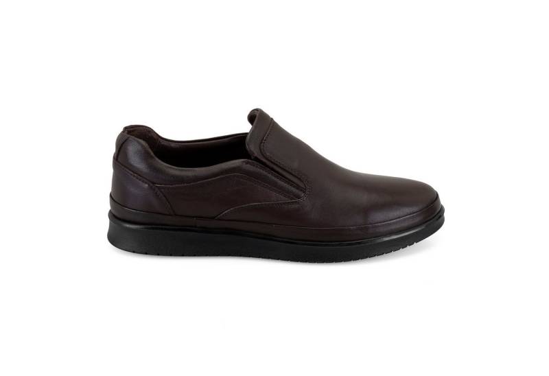 Desa Herren-Lederslipper – Plateauabsatz, Synthetiksohle, atmungsaktiv Loafer von Desa