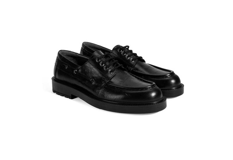 Desa Herren-Schnürschuhe aus Leder – Bedrucktes Obermaterial, flacher Absa Loafer von Desa