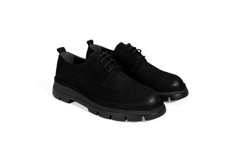 Desa Herren-Schnürschuhe aus Nubukleder – Niedriger Absatz, Lederfutter, a Loafer von Desa