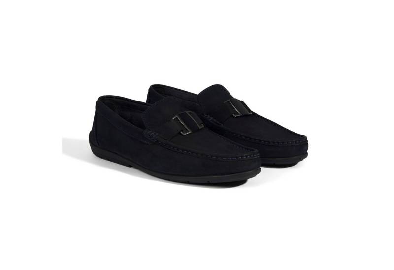 Desa Herren-Slipper – Obermaterial Leder, Textilfutter, flacher Absatz, oh Loafer von Desa