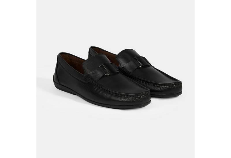 Desa Herren-Slipper – Obermaterial Leder, Textilfutter, flacher Absatz, oh Loafer von Desa