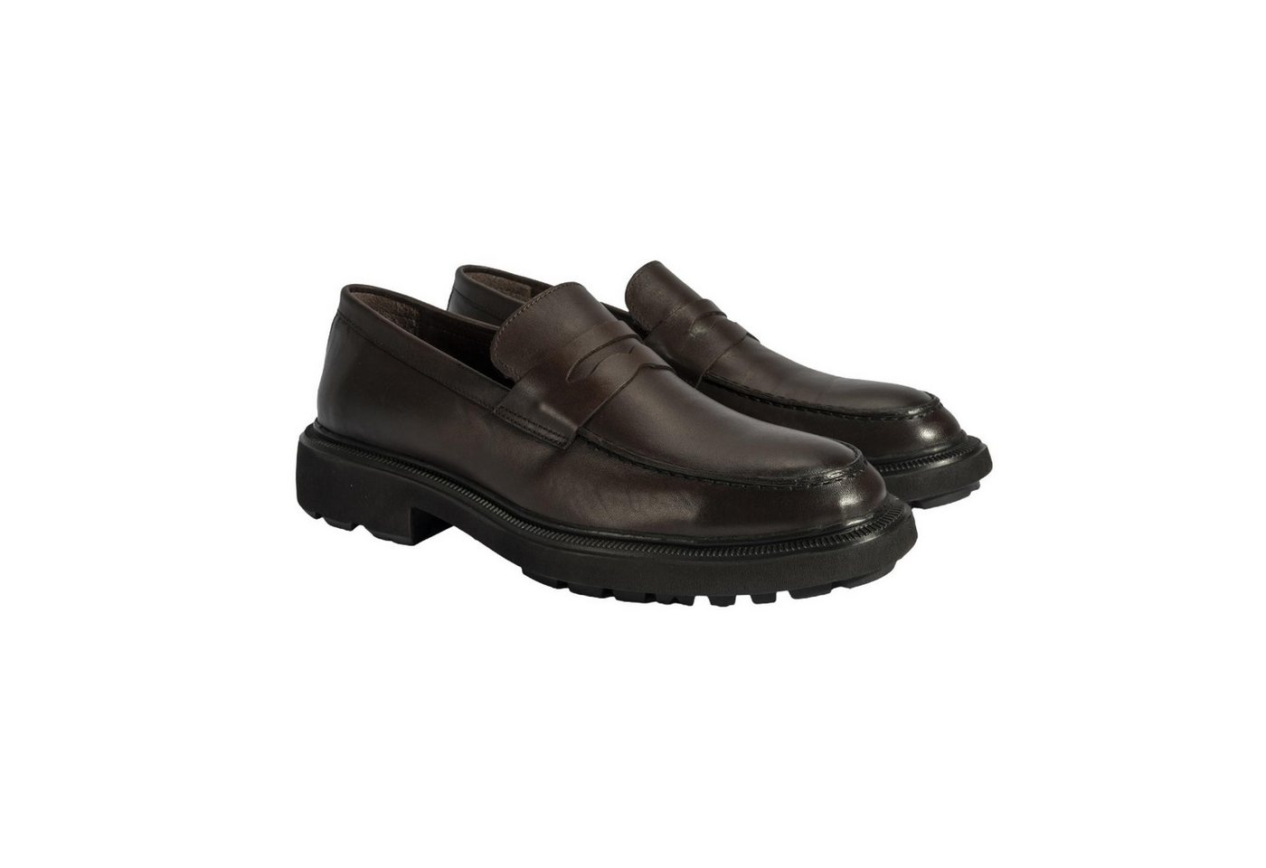 Desa Herren-Slipper – Obermaterial aus Leder, flacher Absatz, atmungsaktiv Loafer von Desa