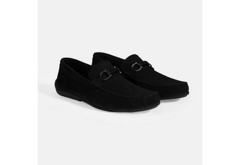 Desa Herren-Slipper – Obermaterial aus Wildleder, Textilfutter, flacher Ab Loafer von Desa