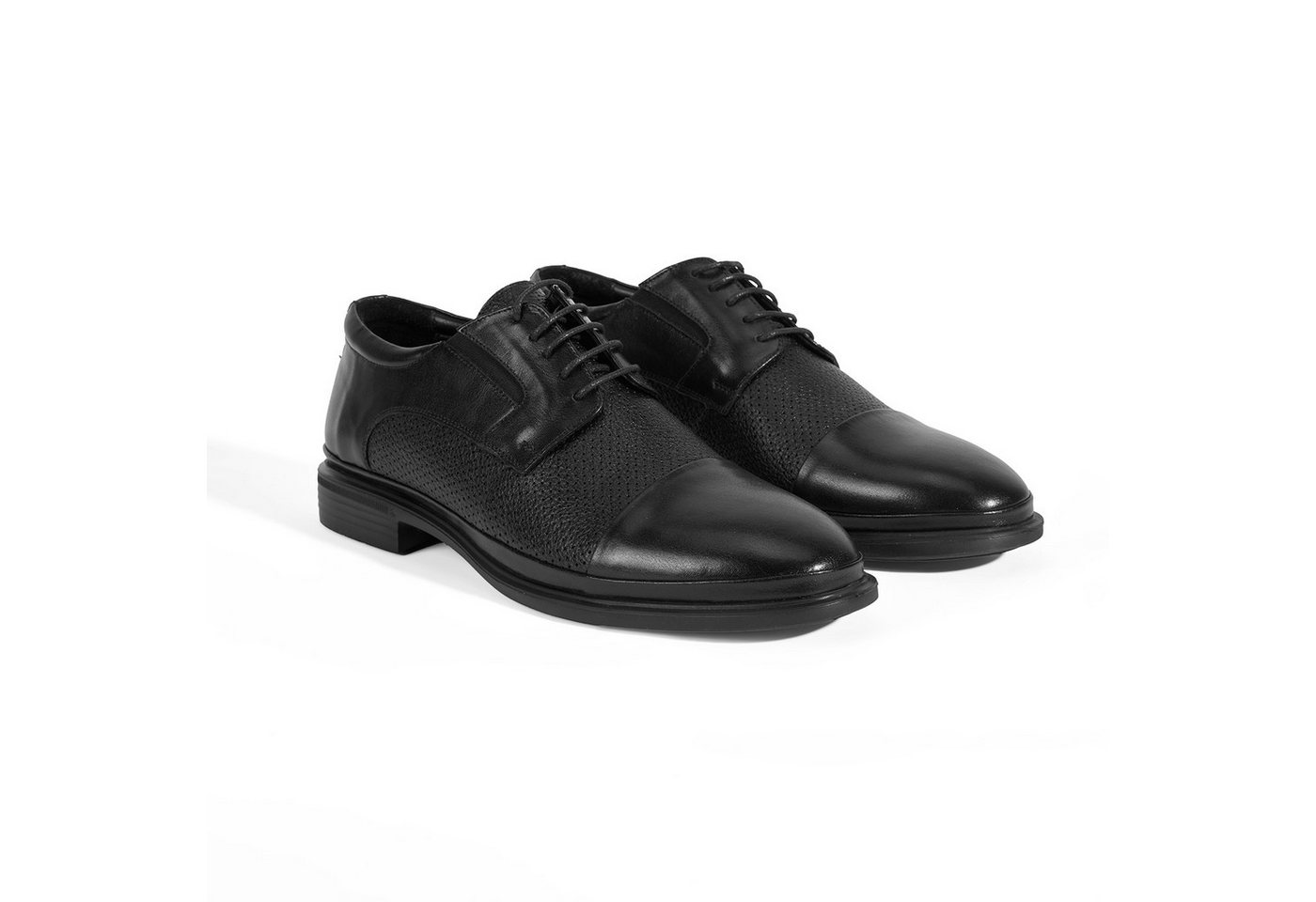 Desa Herren-Slipper – Obermaterial und Futter aus Leder, elastische Schnür Loafer von Desa