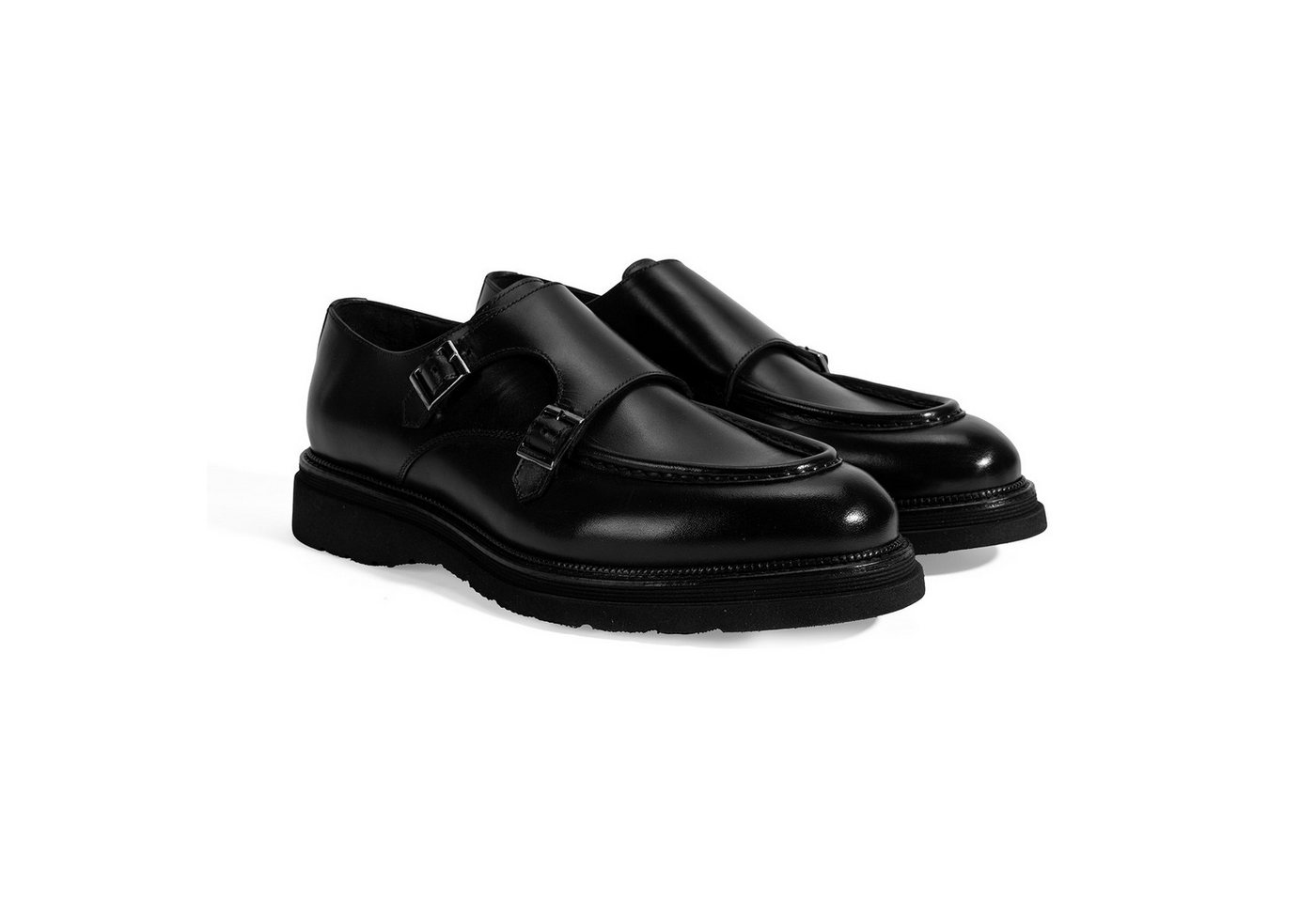 Desa Herren-Slipper – Obermaterial und Futter aus Leder, runde Zehenpartie Loafer von Desa
