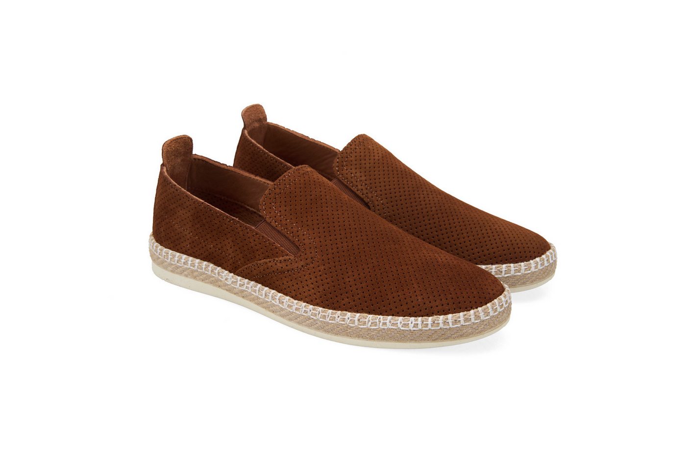 Desa Herren-Slipper aus Wildleder – Flacher Absatz, ohne Verschluss Loafer von Desa