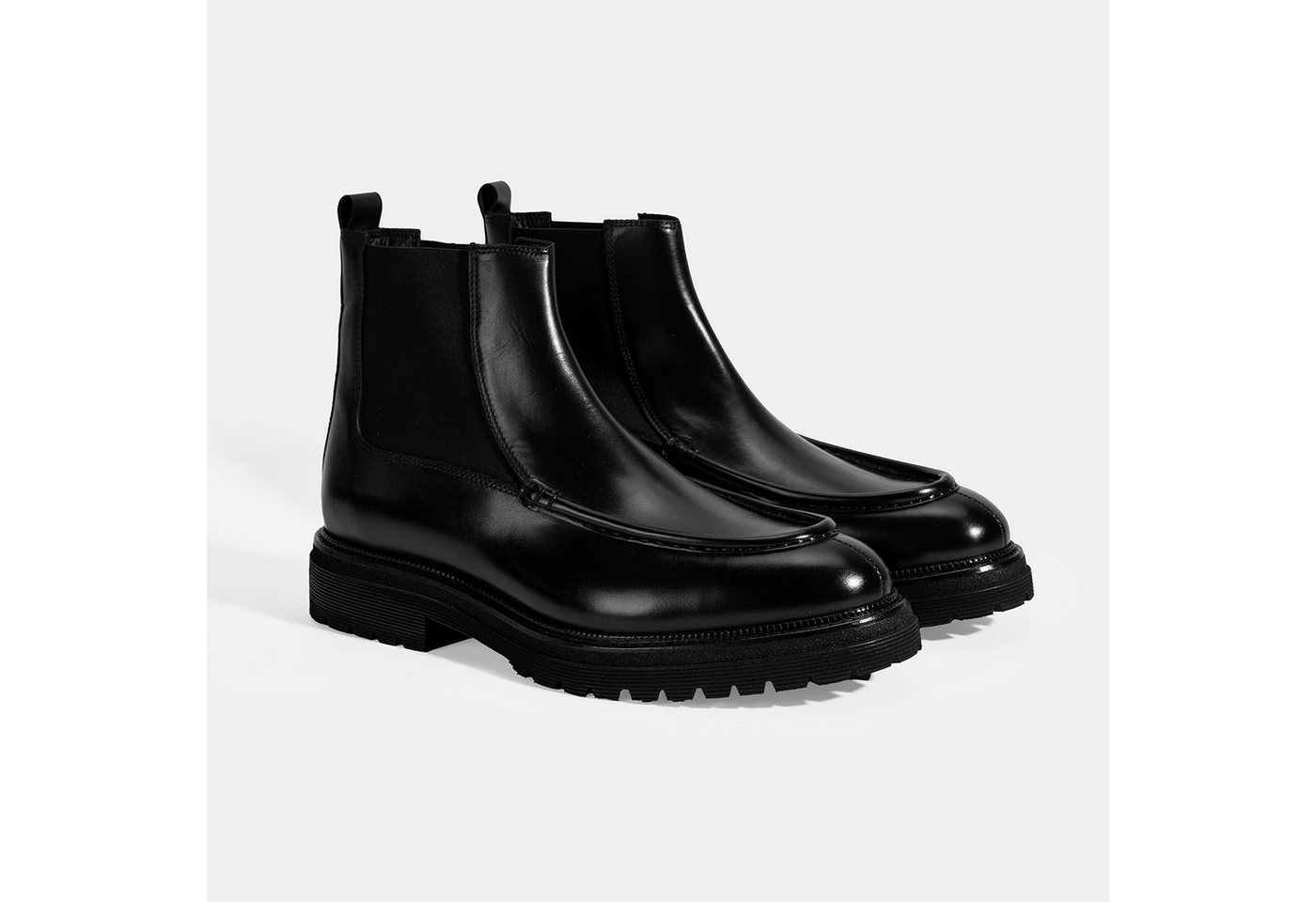 Desa Desa Herrenstiefel – Obermaterial aus Leder, elastische Schnürsenkel, Stiefel von Desa