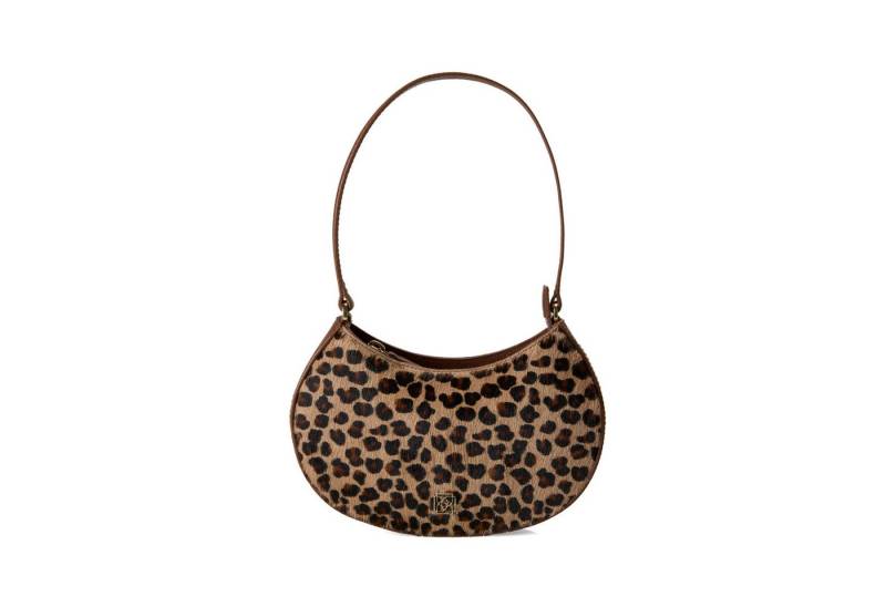 Desa Handtasche Damen-Schultertasche aus Leder – Reißverschluss, Polyesterfutter von Desa