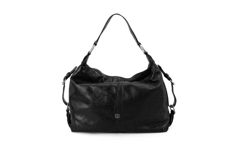 Desa Handtasche Damen-Schultertasche aus Leder – Reißverschluss, Textilfutter von Desa