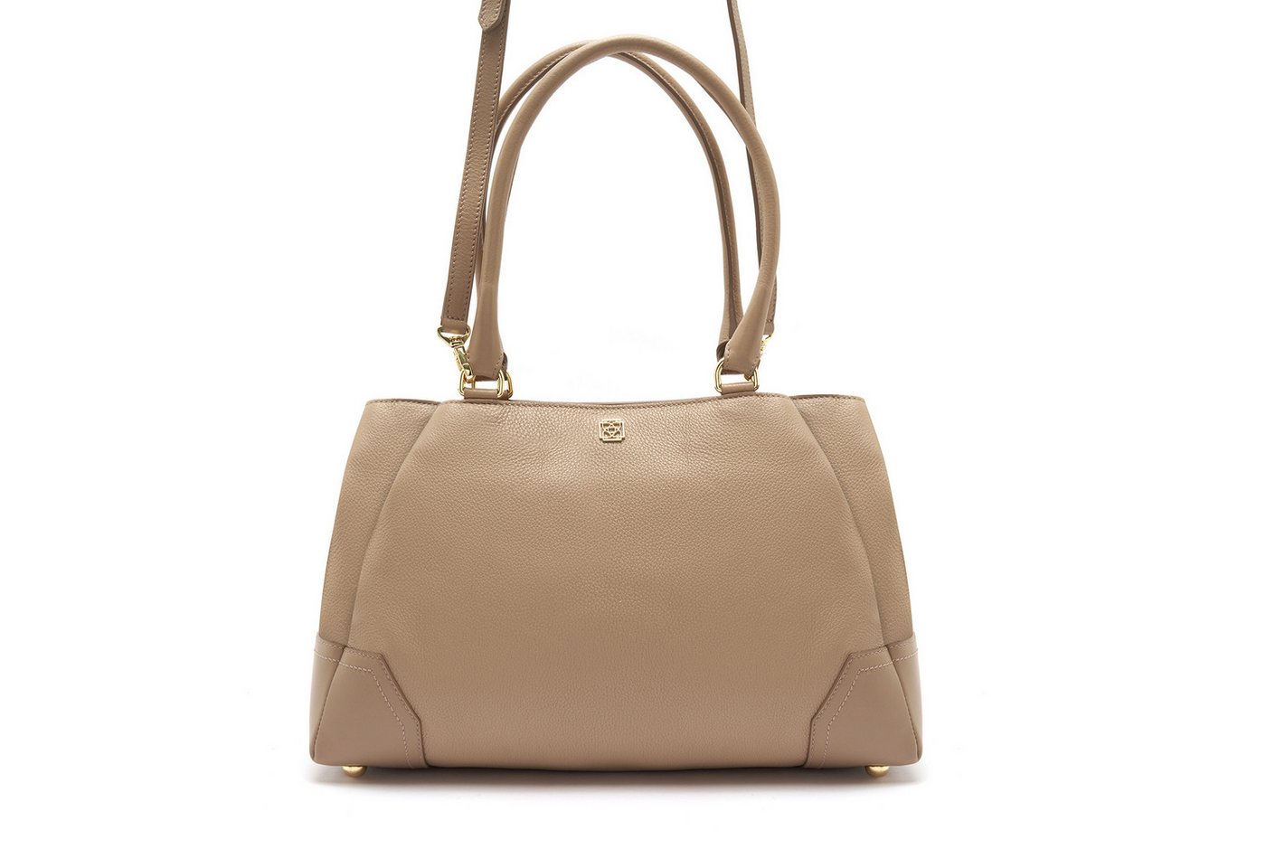 Desa Handtasche Desa Damen-Umhängetasche aus echtem Leder von Desa