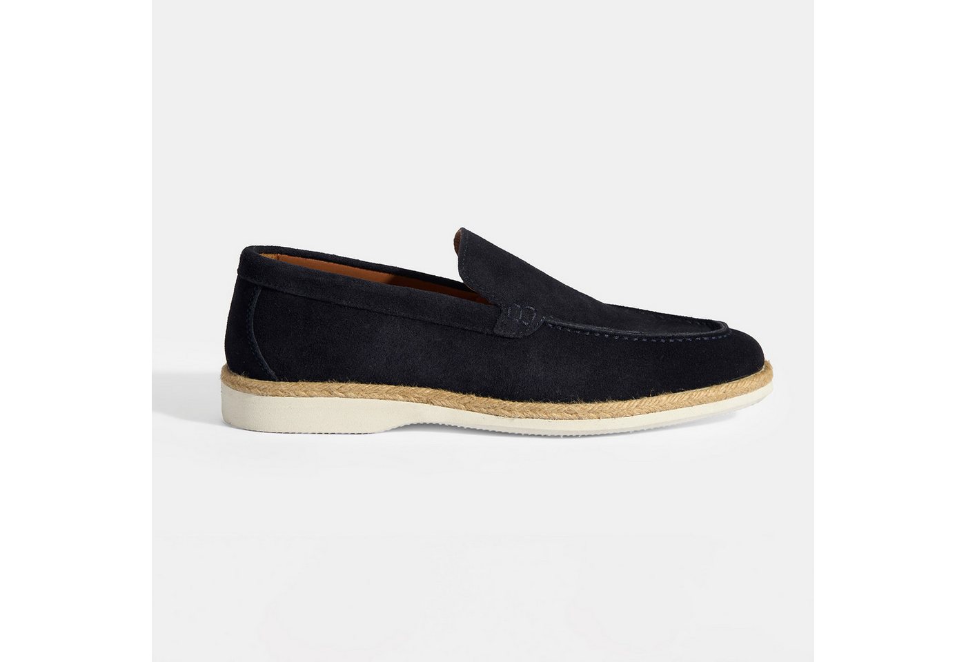 Desa Herren-Slipper aus Wildleder – Flacher Absatz, ohne Verschluss Loafer von Desa