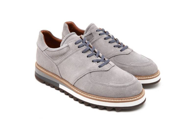 Desa Herren-Sneaker aus Wildleder – Kunststoffsohle, atmungsaktiv, flacher Sneaker von Desa