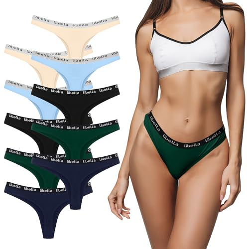 Desanlapi 10er Pack Strings Set Tangas Damen Baumwolle Unterhosen Sexy Unterwäsche Dessous Frauen Cotton Slips Sportbund Thongs Mehrpack UN3 L von Desanlapi