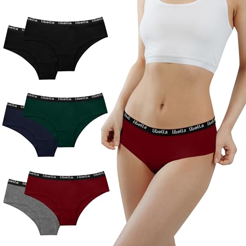 Desanlapi Unterhosen Teenager Mädchen Baumwolle Unterwäsche Stretch Slips Bequem Pantys Mädchen Schlüpfer für Teen 14-16 Jahren 6er Pack Classic Mehrfarbig L von Desanlapi