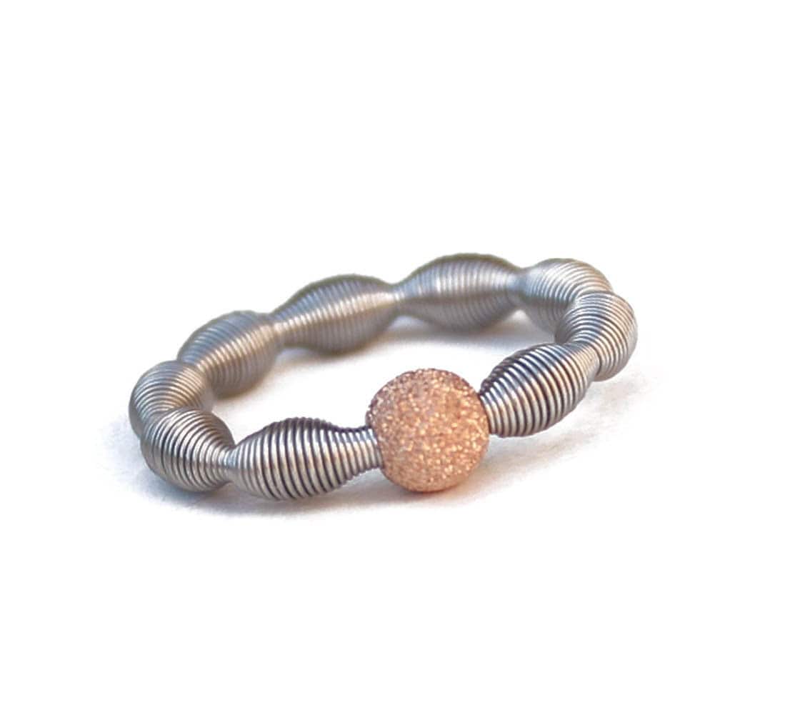 Edelstahl Stretch Ring Mit 925 Silber Perle Rosegold Rosé Elastisch Perlring Geschenk Freie Grösse Verstellbar Rosa Edelstahl Stretch Ring Mit 925 Silber Perle Rosegold Rosé Elastisch Perlring Geschenk Freie Grösse Verstellbar Rosa von DescaderoBijoux