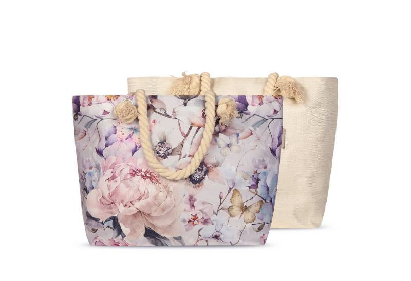 JACK Strandtasche Reißverschluss Baumwolle Descanso, mit wunderschönem Design, 40x55cm, Beachbag mit Innentasche JACK Strandtasche Reißverschluss Baumwolle Descanso, mit wunderschönem Design, 40x55cm, Beachbag mit Innentasche von JACK