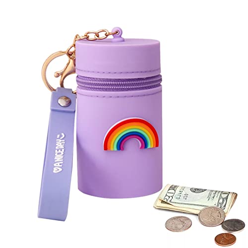 Desconocido Kleine Geldbörse mit Cartoon-Motiv – Geldbörse in Würfelform – Geldbörse aus weichem Silikon für Damen und Mädchen Generic von Desconocido