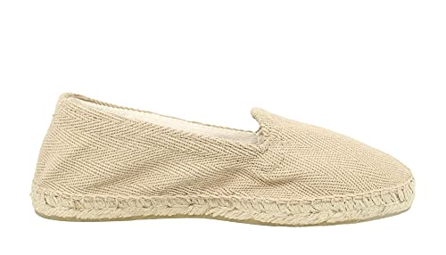 Espadrilles, Leinen, mit Jute- und Gummisohle, sandfarben, 48 EU von Desconocido