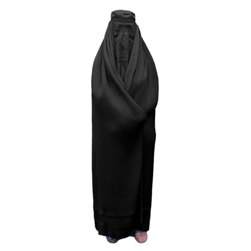Desert Dress Authentisch Afghanen Burkha Damen Jilbab Abaya Schleier Niqab Schwarz Blau Rot Braun Weiß Kaftan - k.A., Schwarz von Desert Dress