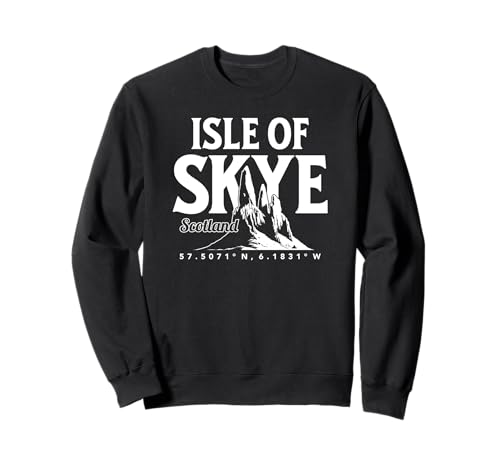 Isle of Skye Scotland Old Man of Storr Koordinaten Sweatshirt Isle of Skye Scotland Old Man of Storr Koordinaten Sweatshirt von Desert Merch Isle of Skye Scotland Shop