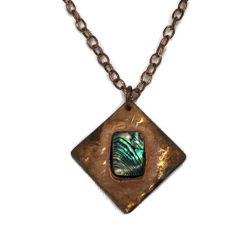 Abalone Set in Kupferkette von DesertJewelsandRagz