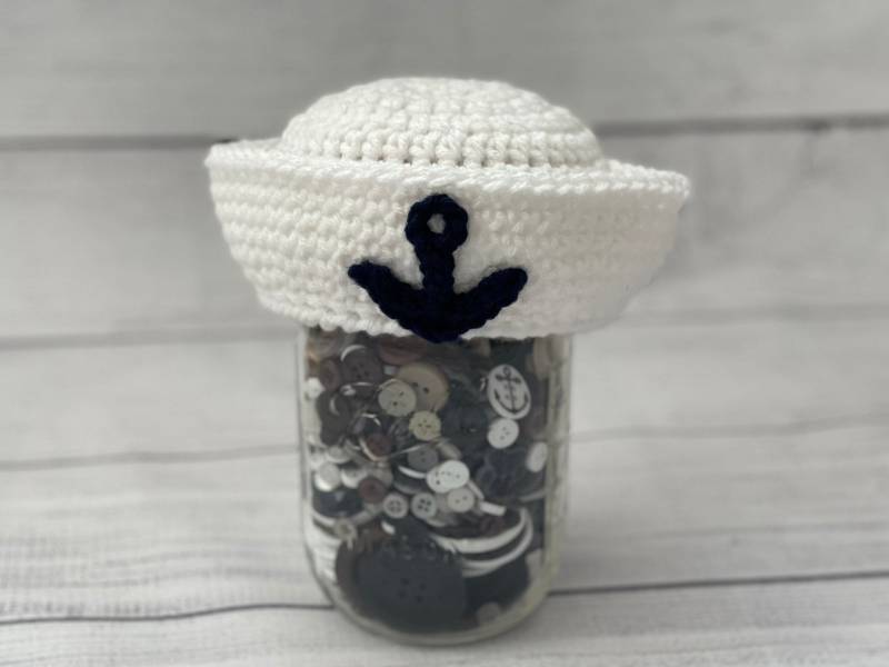 Gehäkelte Sailor Hut Mädchen Oder Junge Photo Prop Auf Bestellung von DesertStitchCo