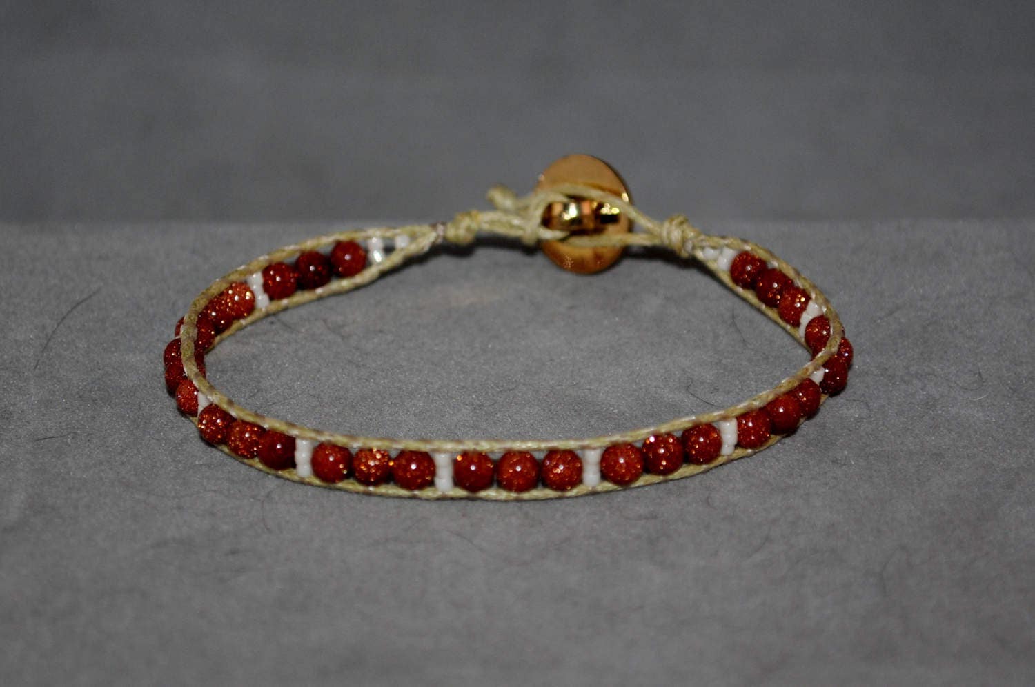 Goldstein Perlen Wickeln Armband Goldstein Perlen Wickeln Armband von DesertUnicornDesigns