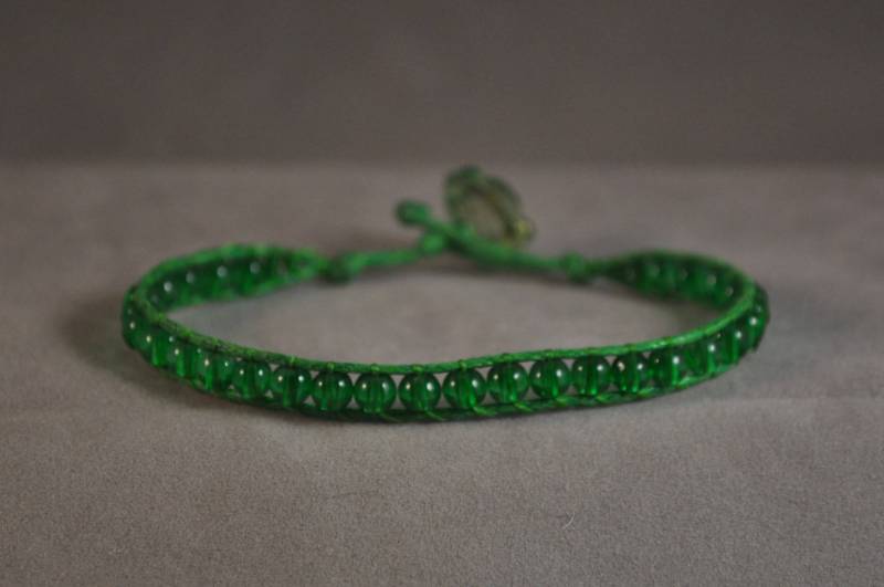 Grüne Perlen Armband Grüne Perlen Armband von DesertUnicornDesigns