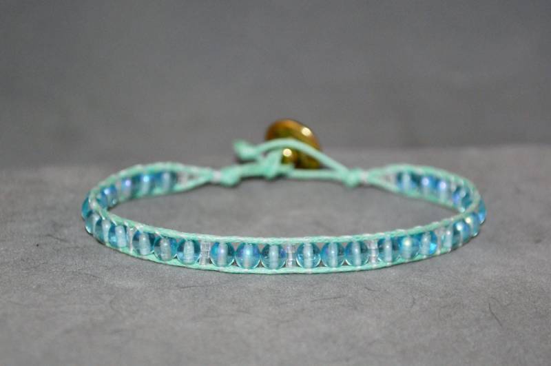 Minze Und Eisblau Perlen Armband Minze Und Eisblau Perlen Armband von DesertUnicornDesigns