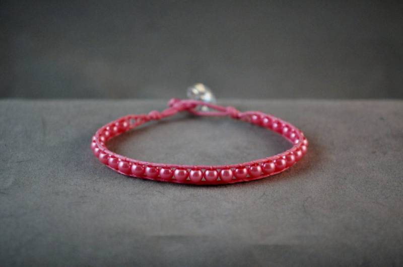 Rosa Perlen Armband von DesertUnicornDesigns
